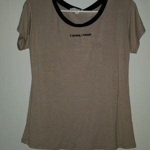 Edgy tee size small